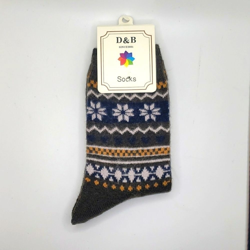 Rabbit hair wool blend capri socks